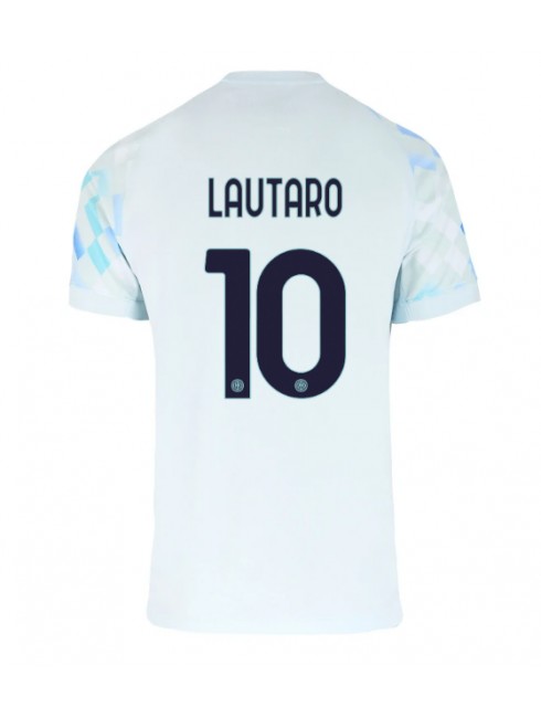 Inter Milan Lautaro Martinez #10 Replika Borta Kläder 2025-26 Kortärmad Inter Milan Lautaro Martinez #10 Replika Borta Kläder 2025-26 Kortärmad